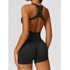 Бесшовный короткий комбенизон с Пуш-Ап Shorts Push-up Body Cannota model 44